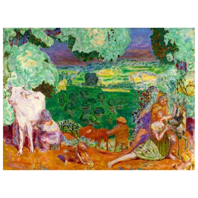 Canvastryck - La Symphonie Pastorale - Pierre Bonnard - Dekorativ Väggkonst