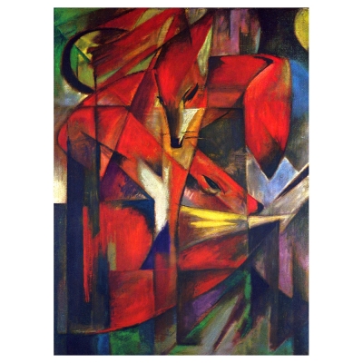 Stampa su tela - La Volpe - Franz Marc - Quadro su Tela, Decorazione Parete