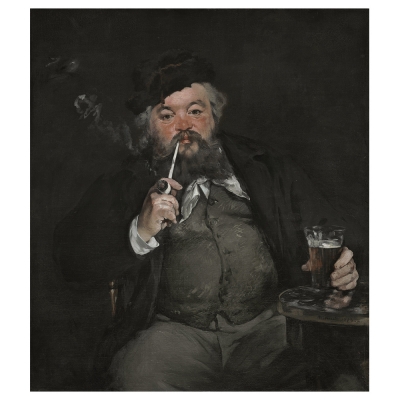 Quadro em Tela, Impressão Digital - Le Bon Bock - Edouard Manet - Decoração de Parede