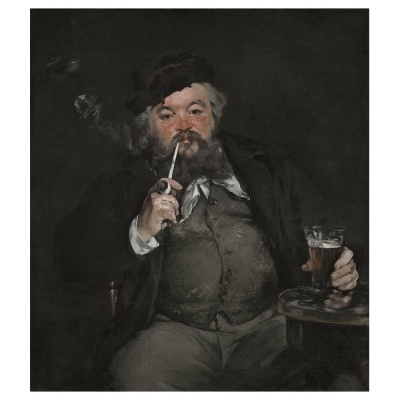 Tableau, Impression Sur Toile - Le Bon Bock - Edouard Manet - Décoration murale