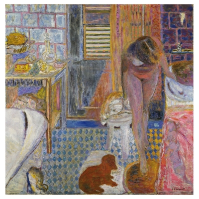 Kunstdruck auf Leinwand - Le Cabinet De Toilette Pierre Bonnard - Wanddeko, Canvas