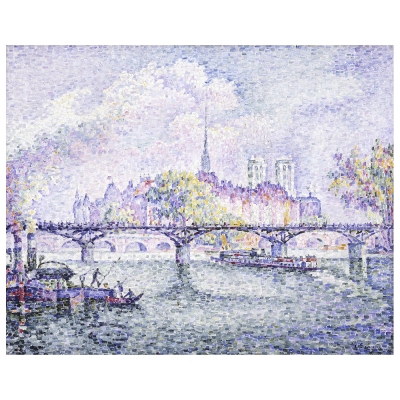 Canvastryck - Le Pont Des Arts - Paul Signac - Dekorativ Väggkonst