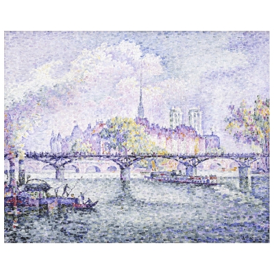 Quadro em Tela, Impressão Digital - A Pont Des Arts - Paul Signac - Decoração de Parede