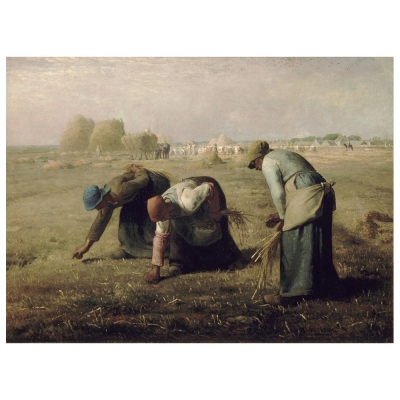 Kunstdruck auf Leinwand - Die Ährenleserinnen - Jean François Millet - Wanddeko, Canvas