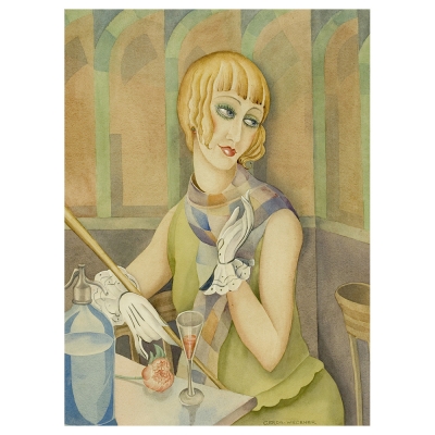 Kunstdruck auf Leinwand - Lili Elbe - Gerda Wegener - Wanddeko, Canvas
