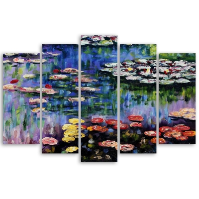 Tableau, Impression Sur Toile - Nymphéas Claude Monet - Décoration murale