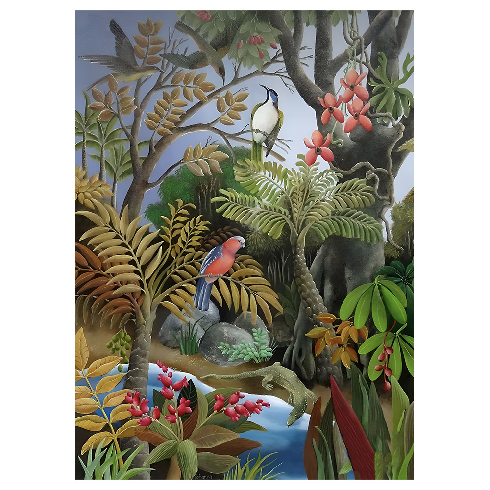 Peintures célèbres, impressions sur toile et décoration murale - ツ  Legendarte-Tableau, Impression Sur Toile - Jungle au Soleil 2 - Décoration  murale
