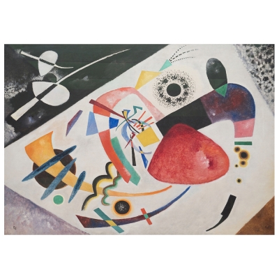 Quadro em Tela, Impressão Digital - Mancha Vermelha II - Wassily Kandinsky - Decoração de Parede