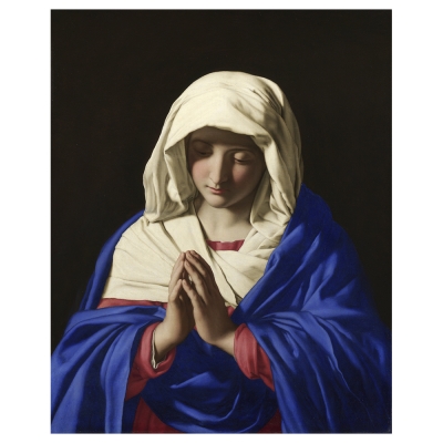 Cuadro Lienzo, Impresión Digital - La Virgen que Reza - G.B. Salvi da Sassoferrato - Decoración Pared