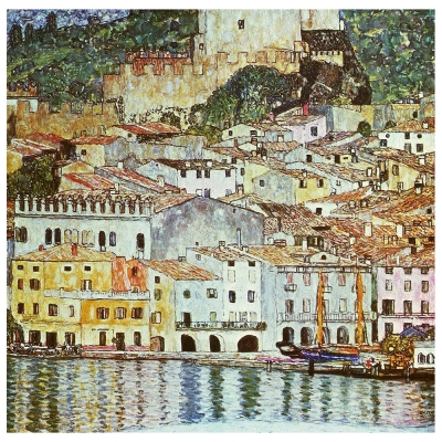 Stampa su tela - Malcesine - Gustav Klimt - Quadro su Tela, Decorazione Parete