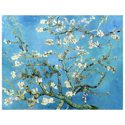 Quadro em Tela, Impressão Digital - Amendoeira em Flor - Vincent Van Gogh - Decoração de Parede