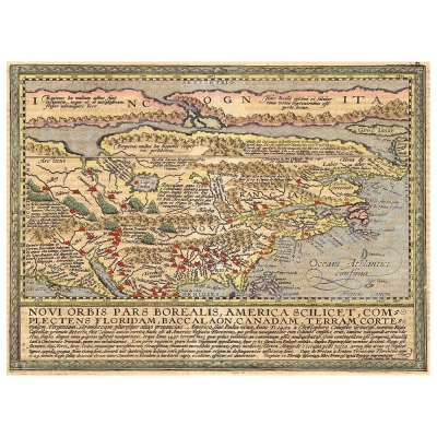 Cuadro Lienzo, Impresión Digital - Mapa Antiguo No. 1 - Decoración Pared