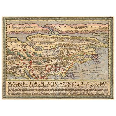 Stampa su tela - Mappa Antica No. 1 - Quadro su Tela, Decorazione Parete