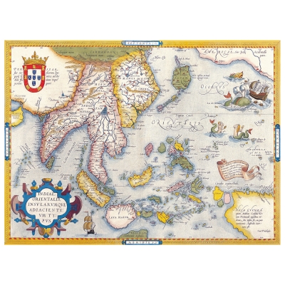 Canvastryck - Old Atlas Map No. 10 - Dekorativ Väggkonst