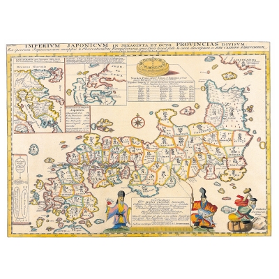 Obraz na płótnie - Old Atlas Map No. 17 - Dekoracje ścienne