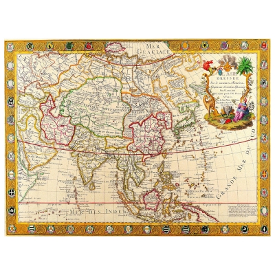 Canvas Print - Old Atlas Map No. 2 - Wall Art Decor