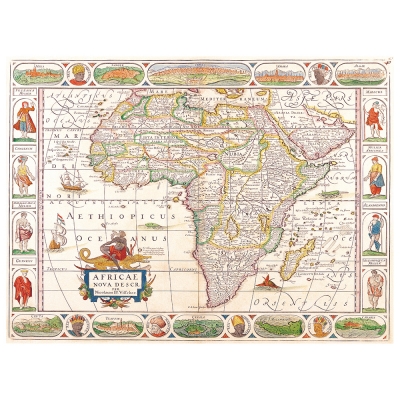 Canvas Print - Old Atlas Map No. 28 - Wall Art Decor
