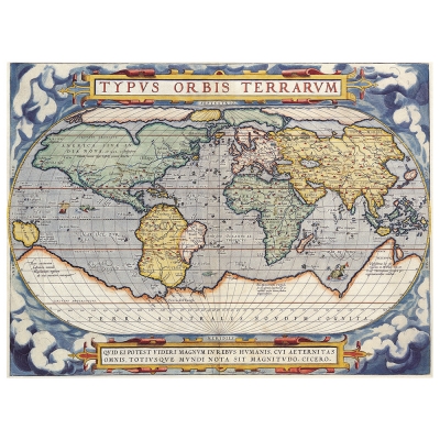 Obraz na płótnie - Old Atlas Map No. 49 - Dekoracje ścienne