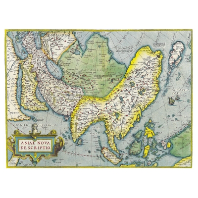 Obraz na płótnie - Old Atlas Map No. 52 - Dekoracje ścienne
