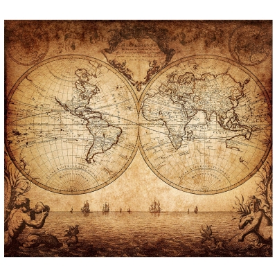 Canvas Print - Old Atlas Map No. 71 - Wall Art Decor