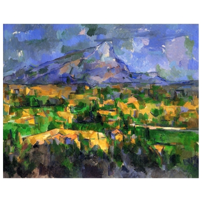 Kunstdruck auf Leinwand - Das Bergmassiv Sainte-Victoire mit großer Kiefer Paul Cézanne - Wanddeko, Canvas