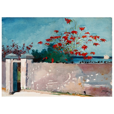 Kunstdruck auf Leinwand - A Wall, Nassau Winslow Homer - Wanddeko, Canvas
