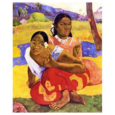 Quadro em Tela, Impressão Digital - Nafea Faa Ipoipo (Quando Te Casarás?) - Paul Gauguin - Decoração de Parede