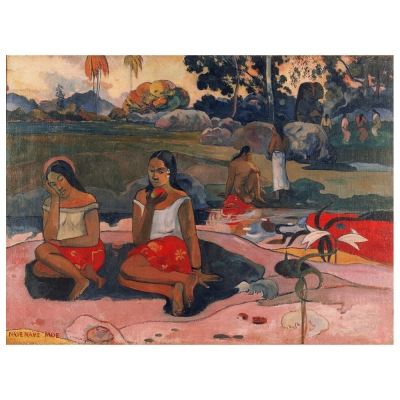 Tableau, Impression Sur Toile - Nave Nave Moe / Fontaine Miraculeuse Paul Gauguin - Décoration murale