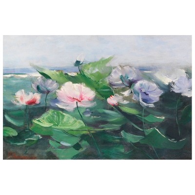 Quadro em Tela, Impressão Digital - Water Lilies - Karl Hagenmeister - Decoração de Parede