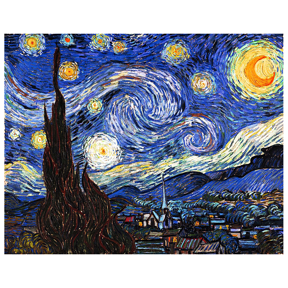 Quadri famosi, stampe su tela, posters vintage e arredo da parete - ツ  Legendarte - Stampa su tela - Notte Stellata - Vincent Van Gogh - Quadro su  Tela, Decorazione Parete