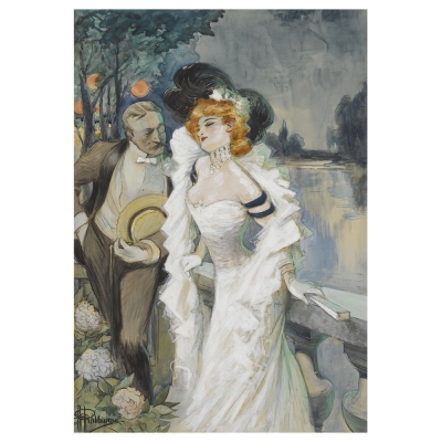 Obraz na płótnie - An Attractive Offer - Albert Guillaume - Dekoracje ścienne