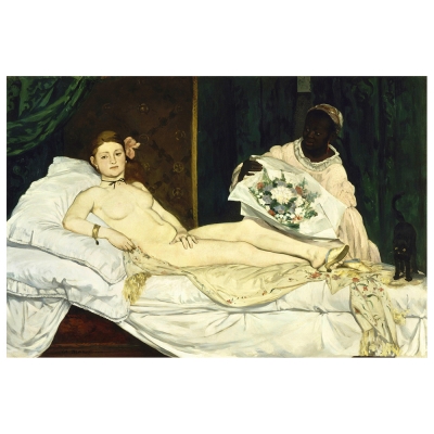 Stampa su tela - Olympia - Édouard Manet - Quadro su Tela, Decorazione Parete