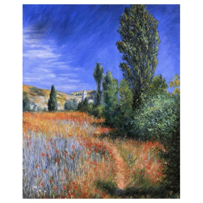Stampa su tela - Paesaggio A Saint-Martin - Claude Monet - Quadro su Tela, Decorazione Parete