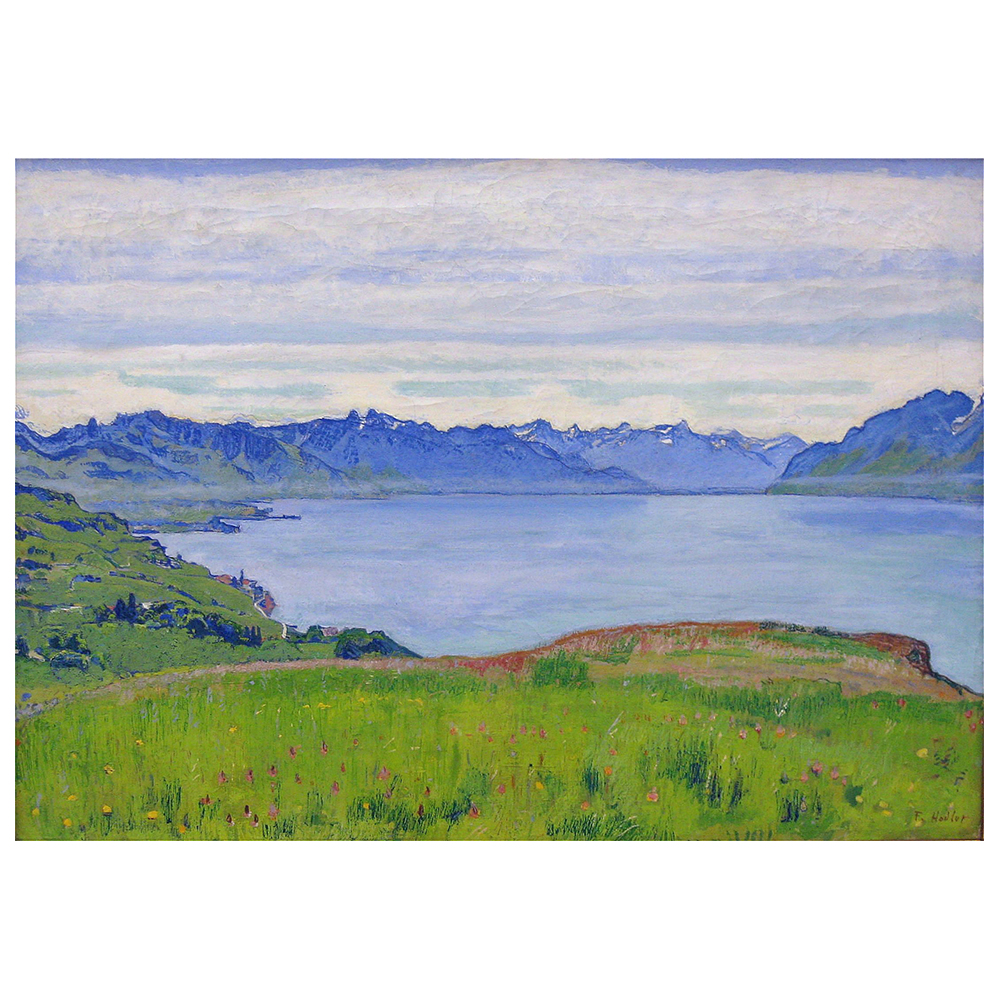 Quadri famosi, stampe su tela, posters vintage e arredo da parete - ツ  Legendarte - Stampa su tela - Paesaggio Al Lago Di Ginevra - Ferdinand  Hodler - Quadro su Tela, Decorazione Parete