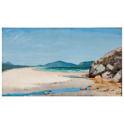 Quadro em Tela, Impressão Digital - Seascape, Guarujá - Almeida Júnior - Decoração de Parede