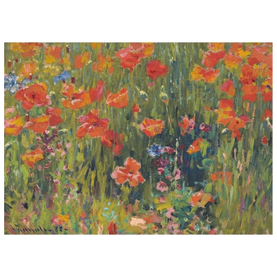 Obraz na płótnie - Poppies - Robert William Vonnoh - Dekoracje ścienne