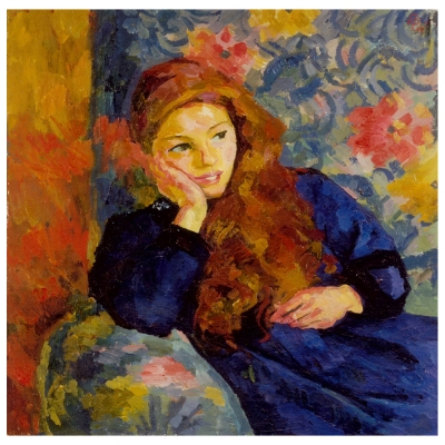 Obraz na płótnie - Pensive Girl - Giovanni Giacometti - Dekoracje ścienne