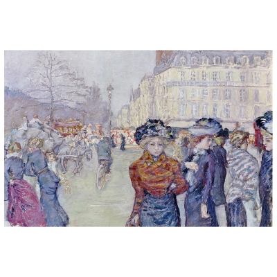 Kunstdruck auf Leinwand - Place Clichy (1906/07) Pierre Bonnard - Wanddeko, Canvas