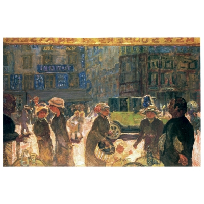 Stampa su tela - Place Clichy (1912) - Pierre Bonnard - Quadro su Tela, Decorazione Parete