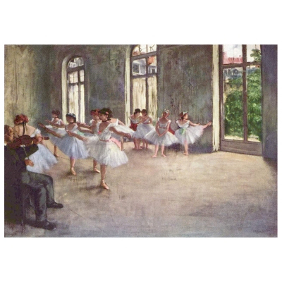 Quadro em Tela, Impressão Digital - Rehearsal (O Recital) - Edgar Degas - Decoração de Parede