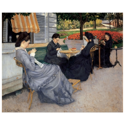 Tableau, Impression Sur Toile - Portraits A La Campagne Gustave Caillebotte - Décoration murale