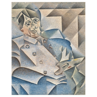 Quadro em Tela, Impressão Digital - Retrato de Pablo Picasso - Juan Gris - Decoração de Parede