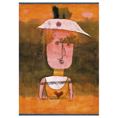 Quadro em Tela, Impressão Digital - Retrato de Frau P. - Paul Klee - Decoração de Parede