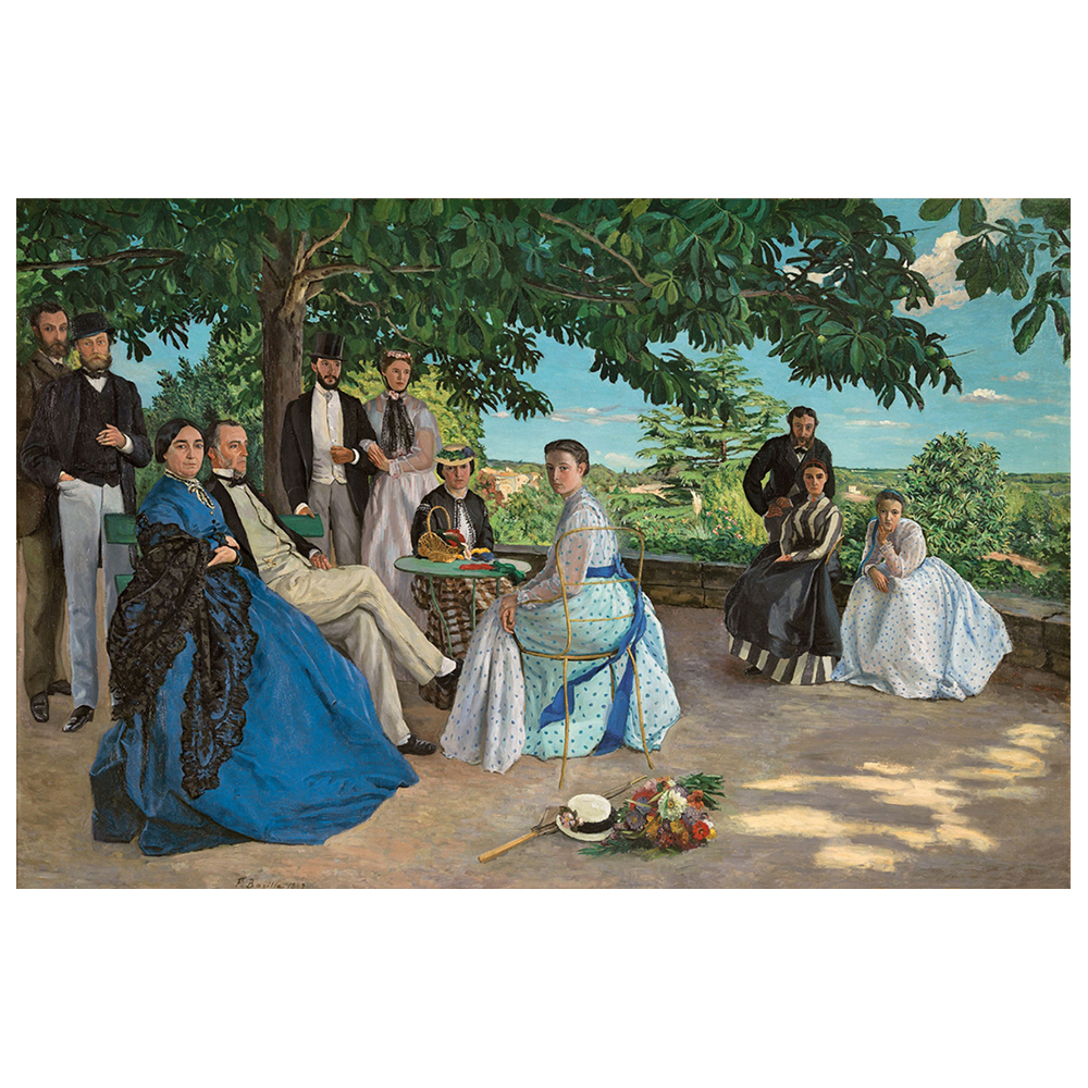 Quadri famosi, stampe su tela, posters vintage e arredo da parete - ツ  Legendarte - Stampa su tela - Riunione Di Famiglia - Frédéric Bazille -  Quadro su Tela, Decorazione Parete