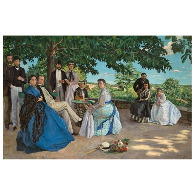 Kunstdruck auf Leinwand - Familienbild Frédéric Bazille  - Wanddeko, Canvas