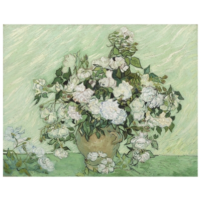 Tableau, Impression Sur Toile - Roses - Vincent Van Gogh - Décoration murale