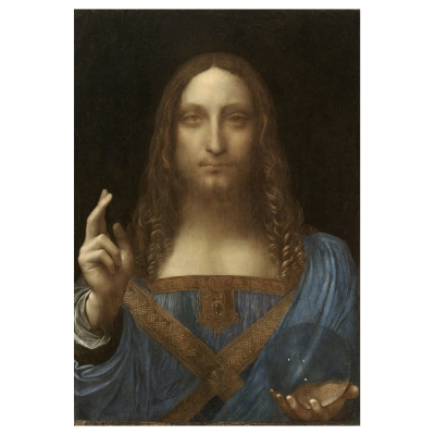 Cuadro Lienzo, Impresión Digital - Salvator Mundi - Leonardo Da Vinci - Decoración Pared