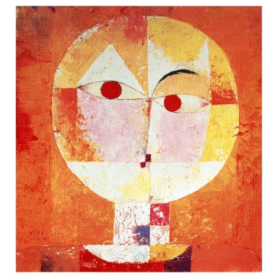 Kunstdruck auf Leinwand - Senecio (Baldgreis) Paul Klee - Wanddeko, Canvas