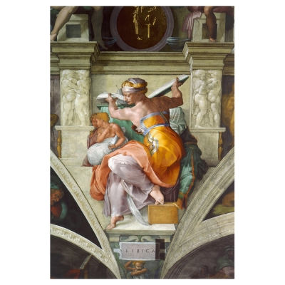 Tableau, Impression Sur Toile - Sibylle Lybienne - Michelangelo Buonarroti - Décoration murale