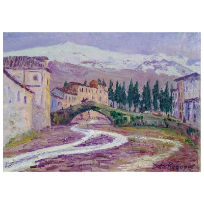 Stampa su tela - Sierra Nevada - Darío De Regoyos - Quadro su Tela, Decorazione Parete